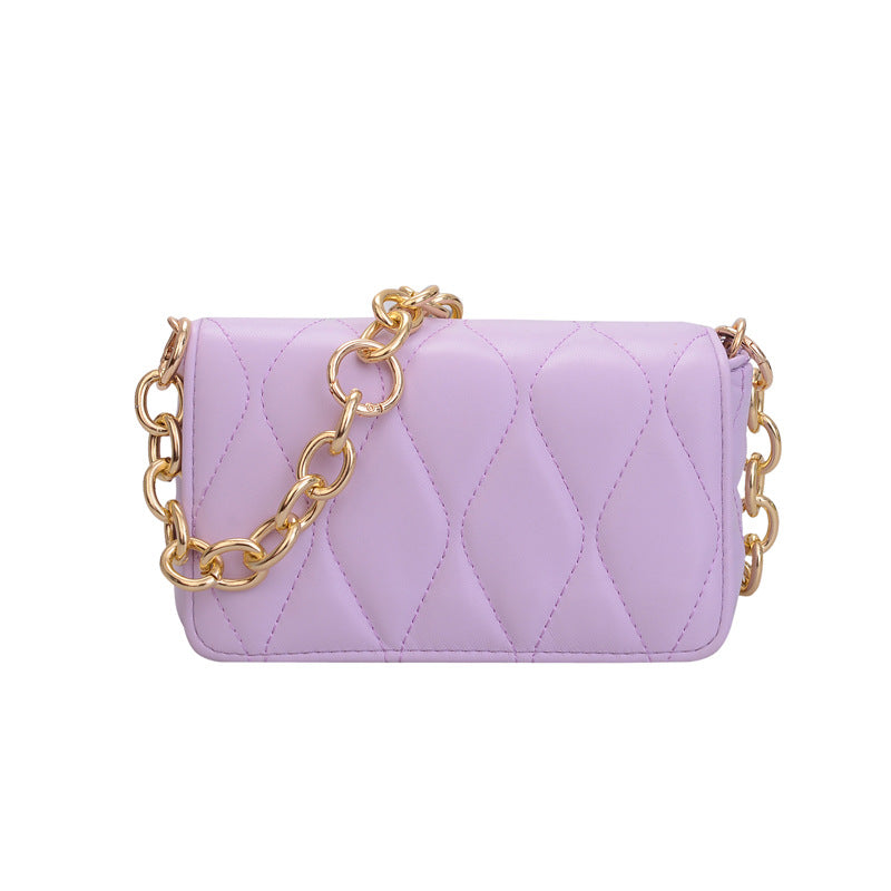 Nouveau Mode losange chaîne petit sac carré décontracté tout assorti