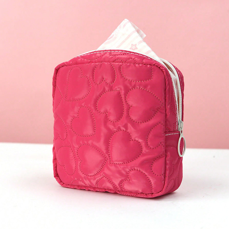 Sac de rangement couleur bonbon, mignon, étudiant Portable
