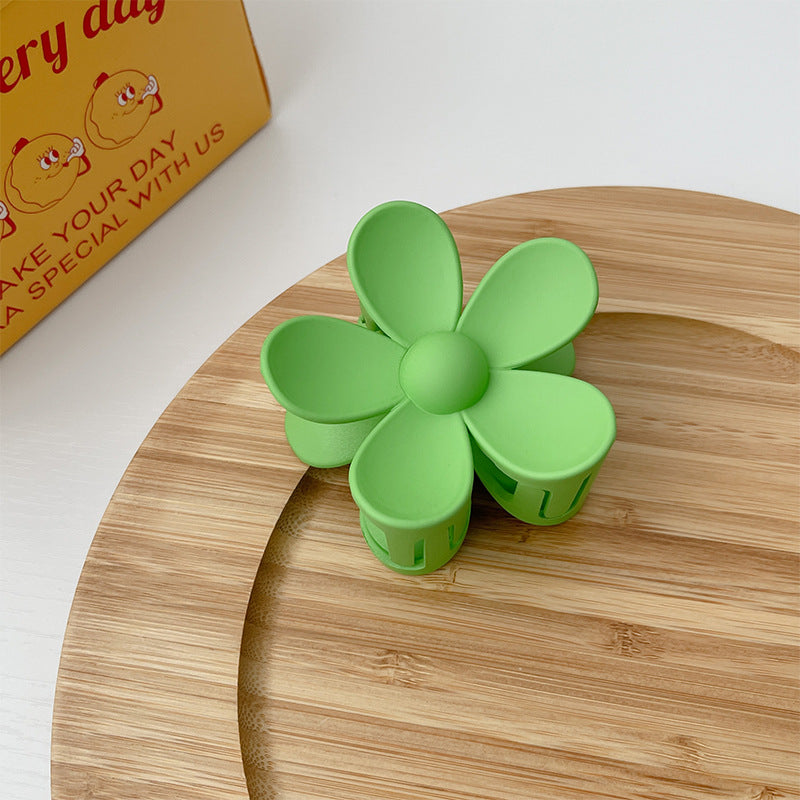 Pince à cheveux fleur givrée couleur bonbon d'été