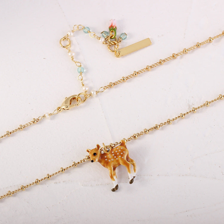 Fashion Personalized Forest Deer Necklace