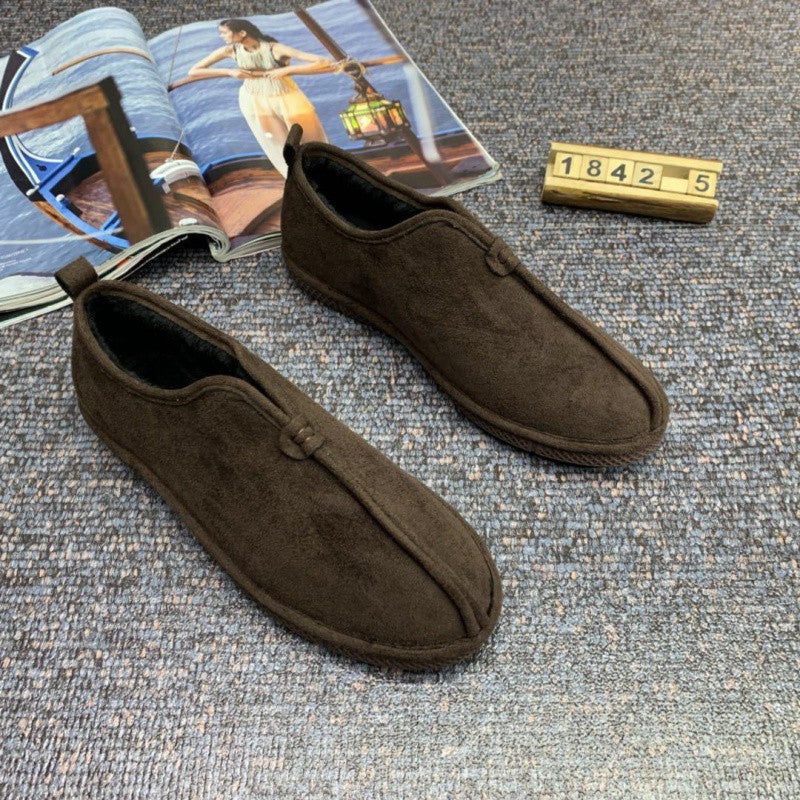 Chaussures rembourrées en coton isolées en velours doux et confortables