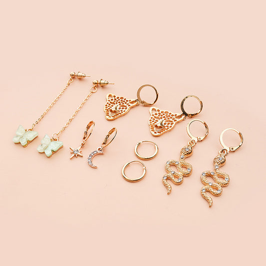 Boucles d'oreilles papillon assorties avec tout, tempérament à la mode pour femmes