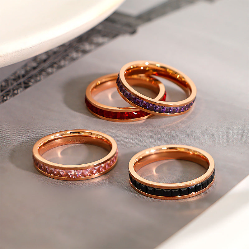 Couleur de bague étoilée simple à la mode