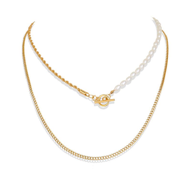 Trendy Cool Street Shot Geometry Metal Chain