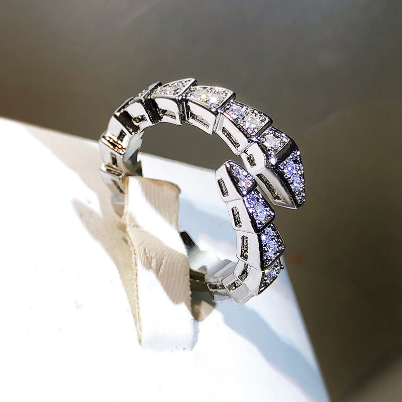 Bague Serpent Simple Femelle Ouverture Ajustable