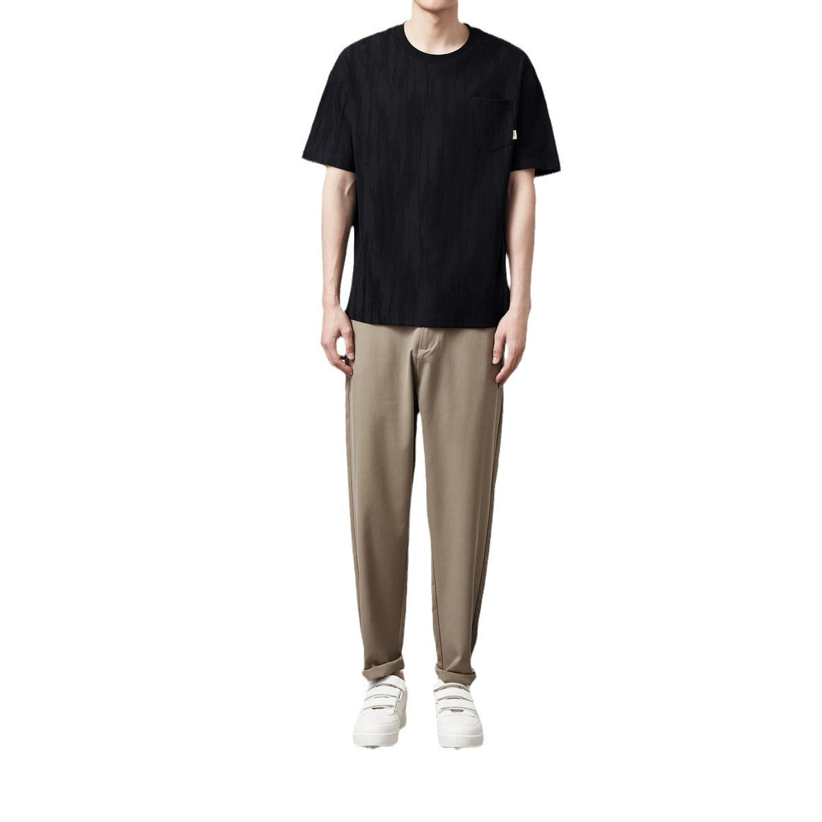 Simple Fashion Color Contrast Men's T-shirt