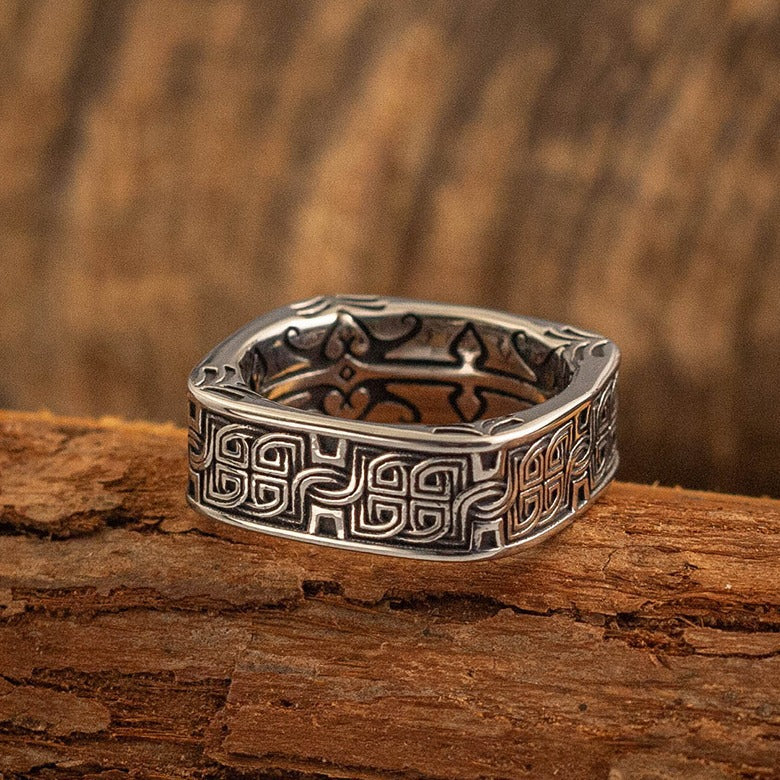 Taigu Carré Rond Pangu Mode Homme Rétro