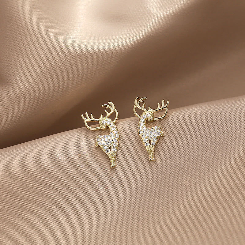 Petites boucles d'oreilles coréennes exquises, style froid