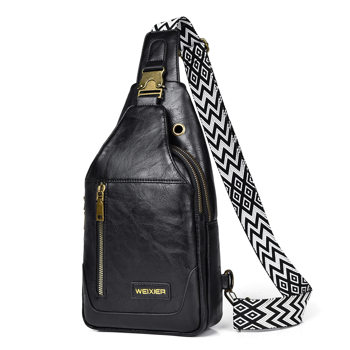 Sac messager à bandoulière rétro de grande capacité pour hommes