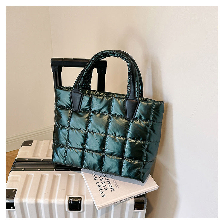 Bolso tipo chaqueta de algodón tipo bandolera con hombro para mujer de gran capacidad