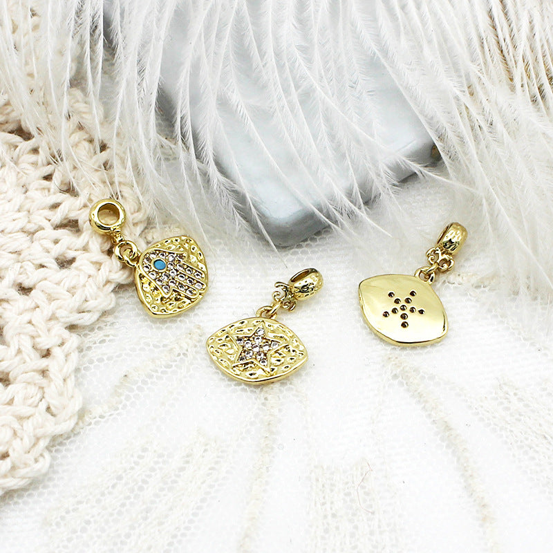 Microincrustaciones Love Sun Palm colgante pieza colgante collar pendientes Material Diy