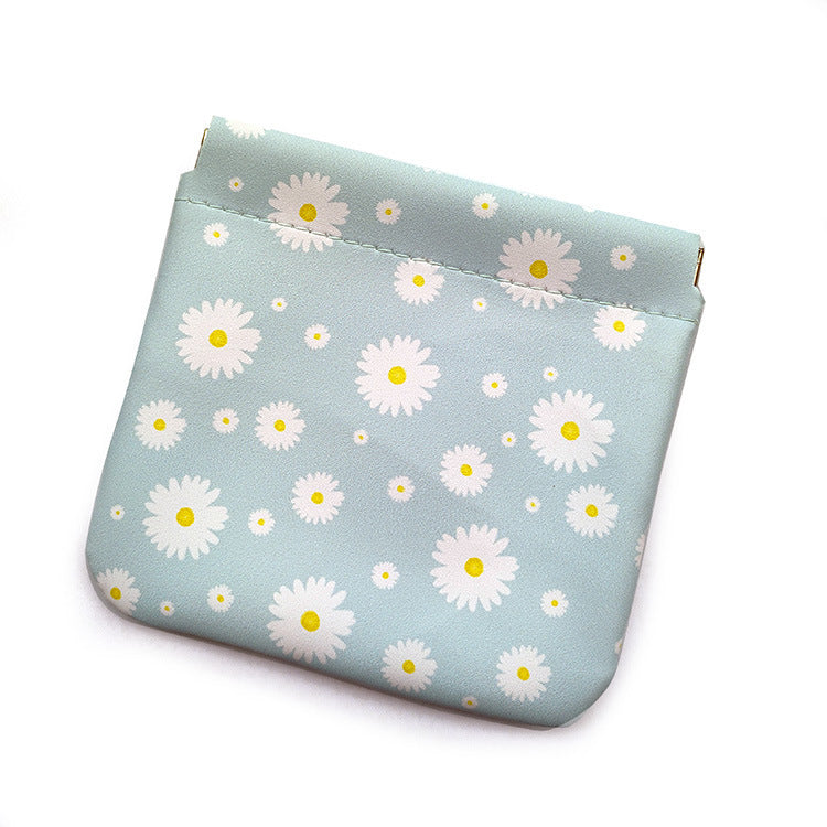 Ins Mini sac à cosmétiques en cuir portable super populaire