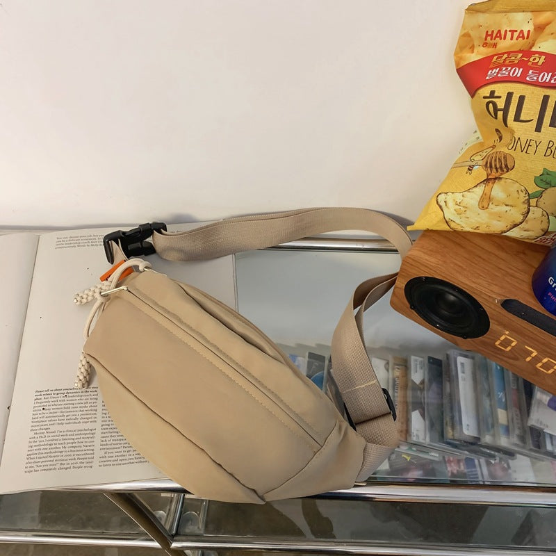 Bolsos deportivos para el pecho para hombre y mujer, bolso cruzado sencillo e informal que combina con todo