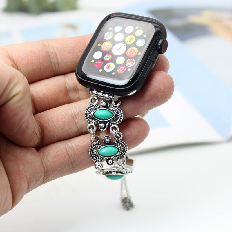 Reloj Pulsera Reloj Metal Turquesa