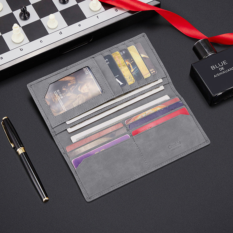 Cartera de hombre moda larga multifuncional