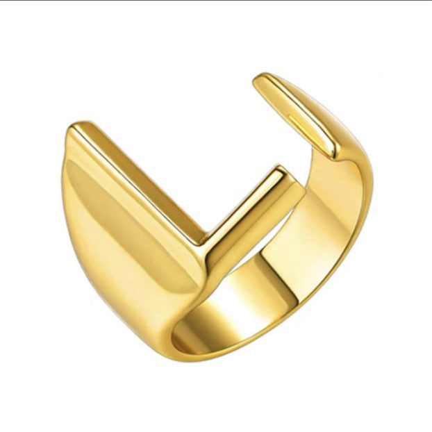 Women's Personality Fashion 26 English Letters Ring