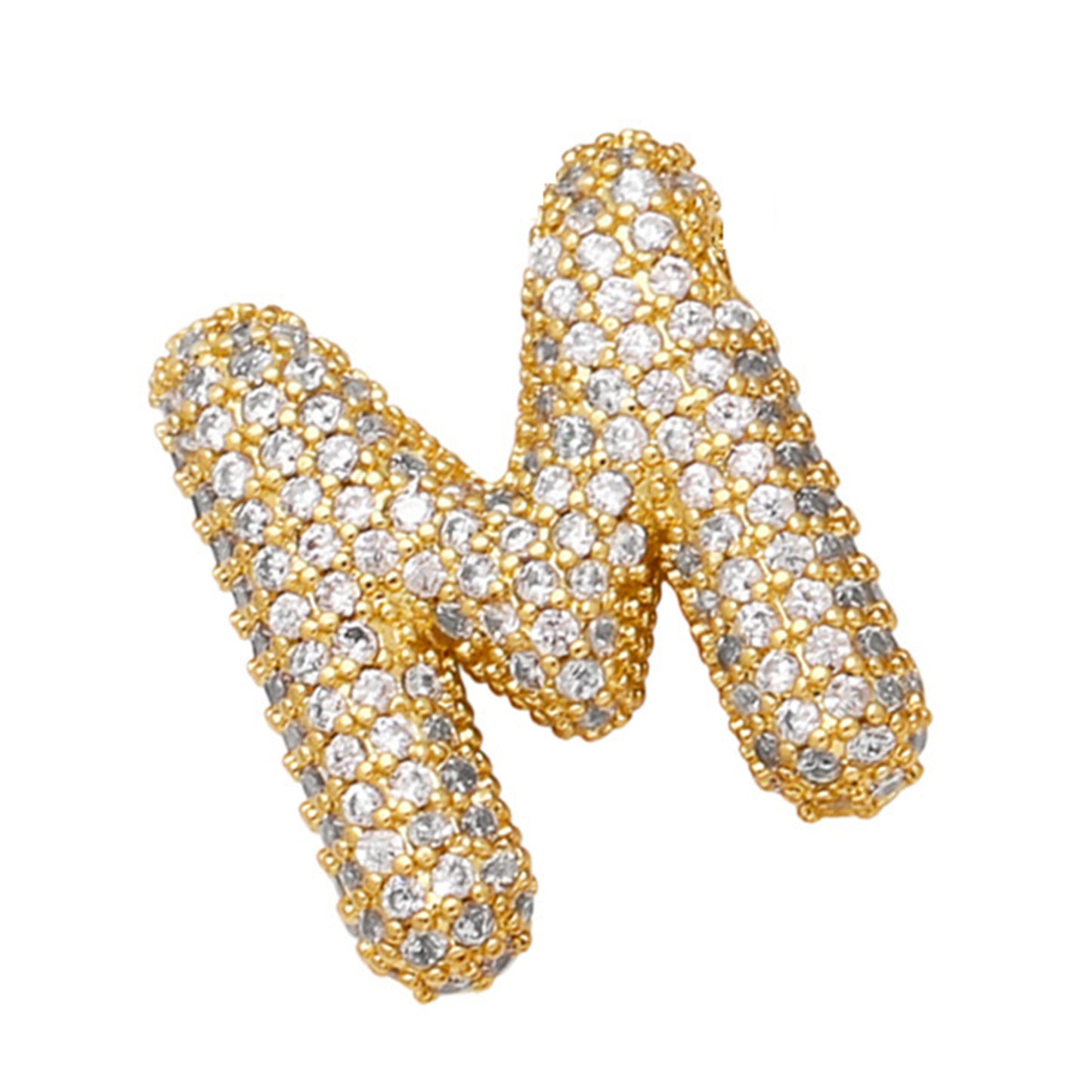 18K Gold Plated Balloon English Letter Pendant Necklace