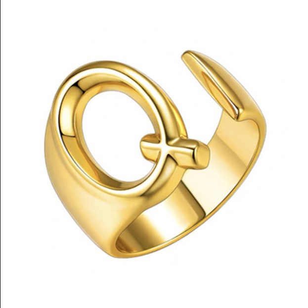 Women's Personality Fashion 26 English Letters Ring