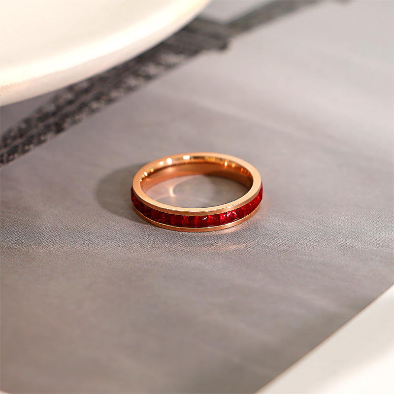 Couleur de bague étoilée simple à la mode
