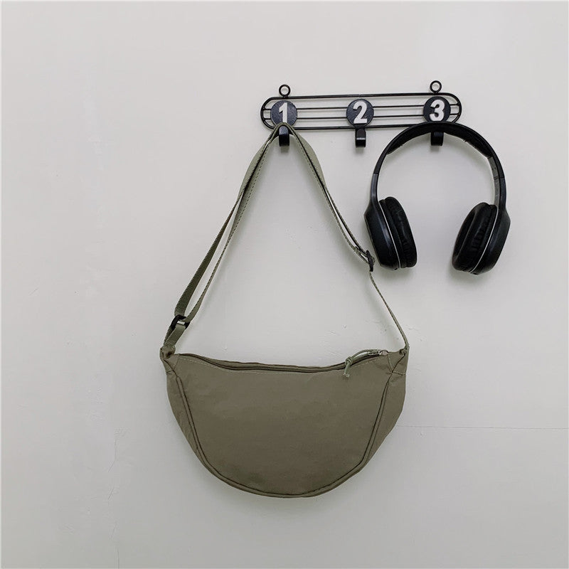 Sac messager à bandoulière de Style occidental, couleur unie, à la mode, assorti avec tout, Style coréen Ins
