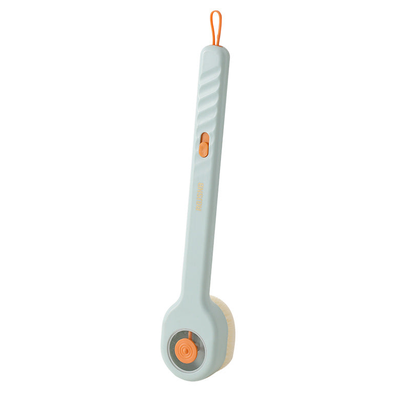 Dos de brosse de bain à long manche en fourrure douce
