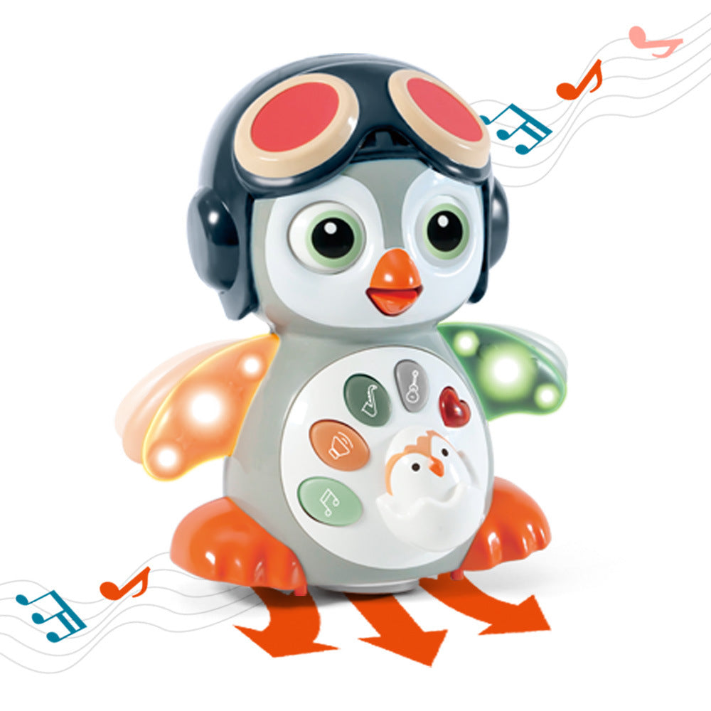 Jouets de pingouin dansant de balançoire de musique légère universelle électrique