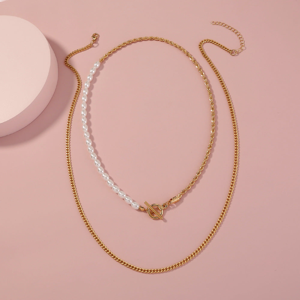 Trendy Cool Street Shot Geometry Metal Chain