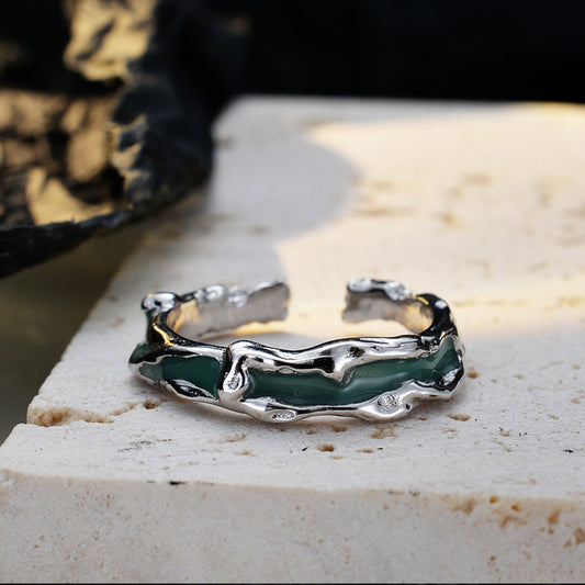 Special-shaped Epoxy Index Finger Ring Women