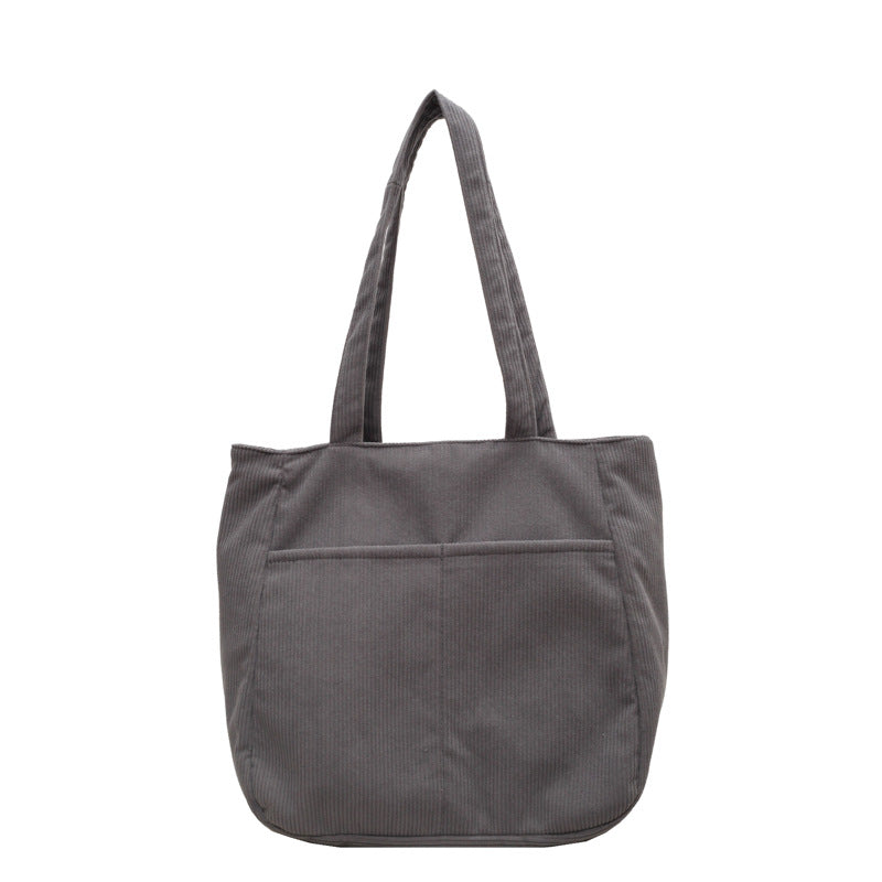 Women's Fashion Large Capacity Corduroy Shoulder Messenger Bag