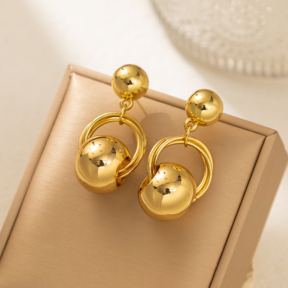 Boucles d'oreilles Street Shot simples et assorties pour femmes