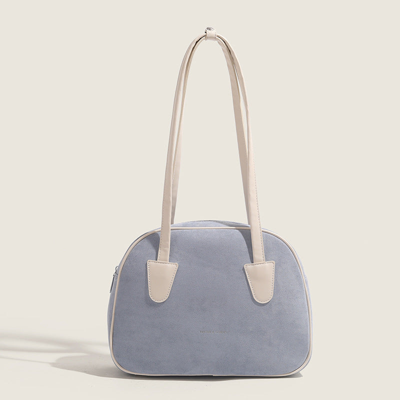 Sac d'oreiller givré de couleur contrastée de Bowling Portable de niche de corée du sud
