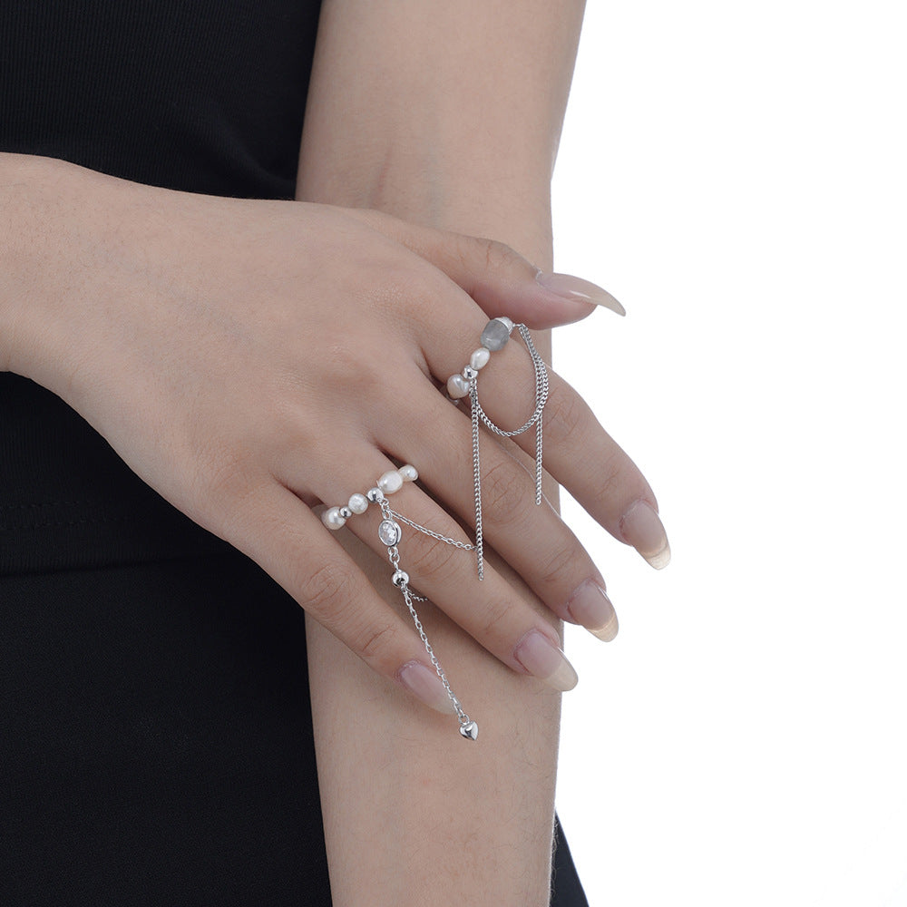 Pearl Amazonite Ring For Women