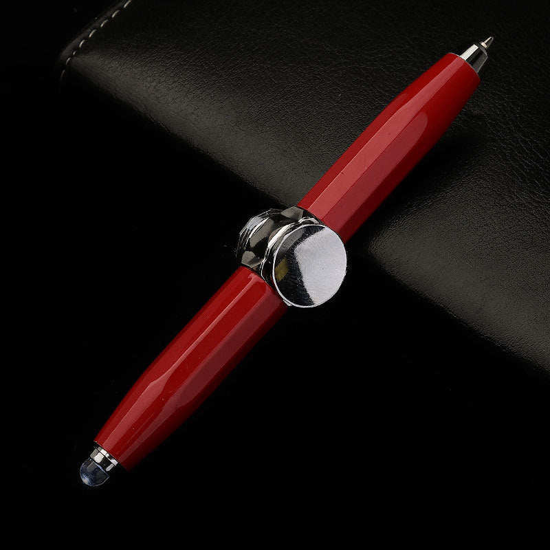 Stylo à bille en métal gyroscopique à décompression rotative, stylo LED multifonction créatif, à la mode, fournitures scolaires et de bureau, stylos d'écriture