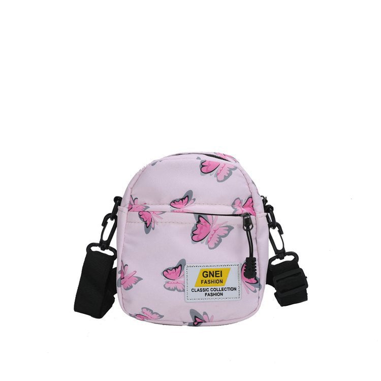 Spring And Summer Women's Bag Fashion Printed Nylon Fabric Travel Out Shoulder Crossbody