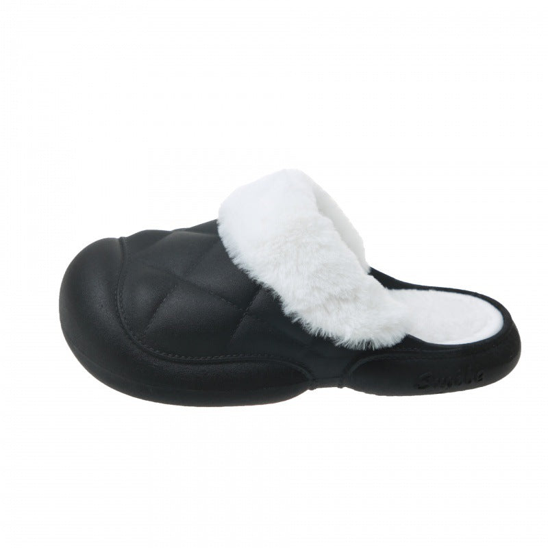 Pantoufles en coton amovibles et lavables pour la maison des femmes