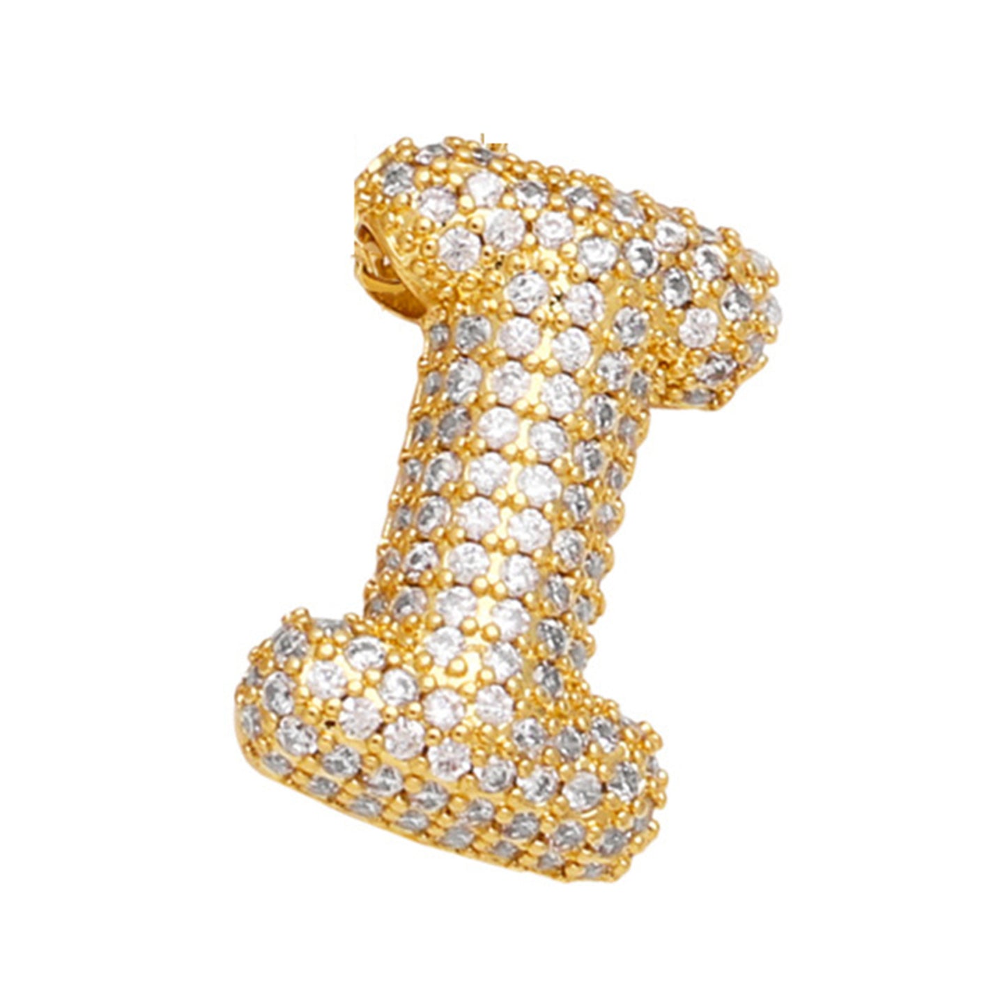 18K Gold Plated Balloon English Letter Pendant Necklace