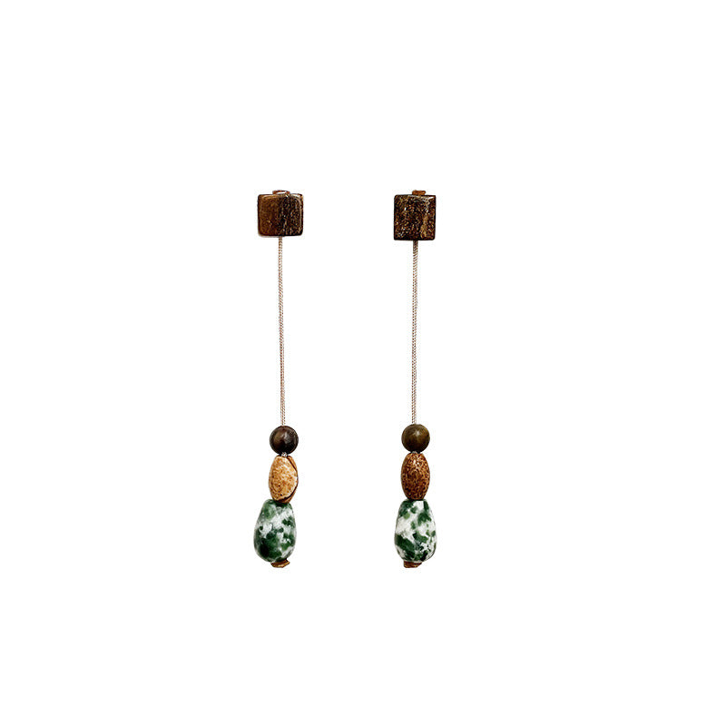 Niche Natural Stone Imitated Earrings For Women