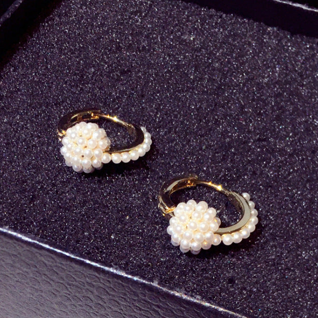 Boucles d'oreilles en perles artificielles pour femmes, tendance à la mode