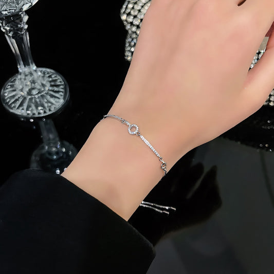 Bracelet polyvalent de perles de fleurs en zircon