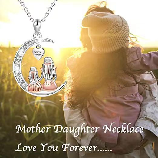 Collier pendentif élégant croissant simple