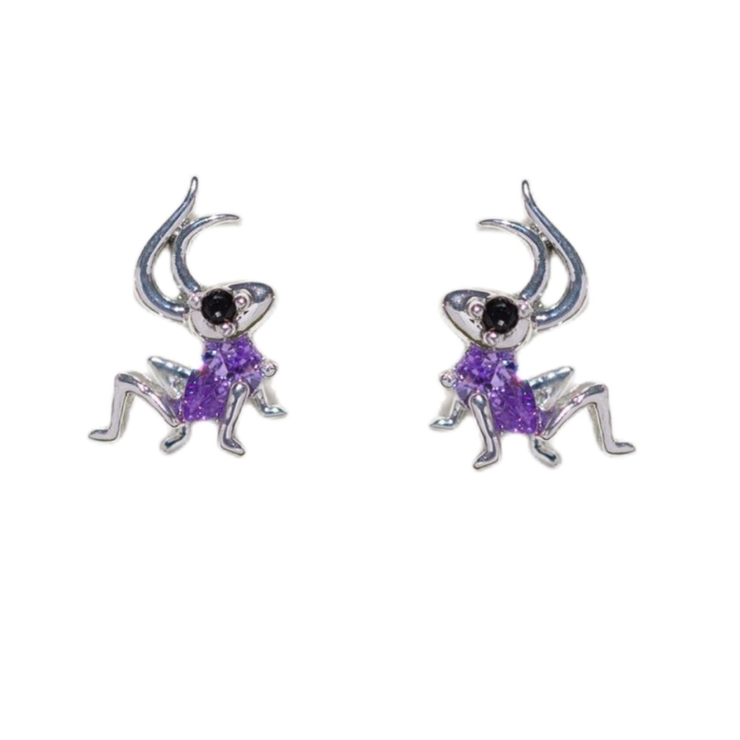 Creative Cartoon Character Micro-inlaid Color Zircon Animal Stud Earrings