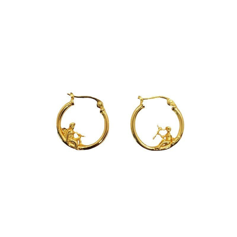 Collier en or plaqué cuivre populaire, ornement, mode de luxe abordable