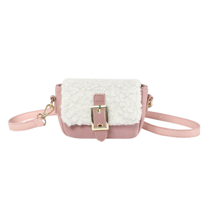 Sac sous les bras tendance avec coutures en peluche pour femme