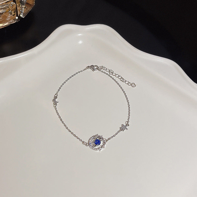 Pulsera versátil de perlas y flores de circón