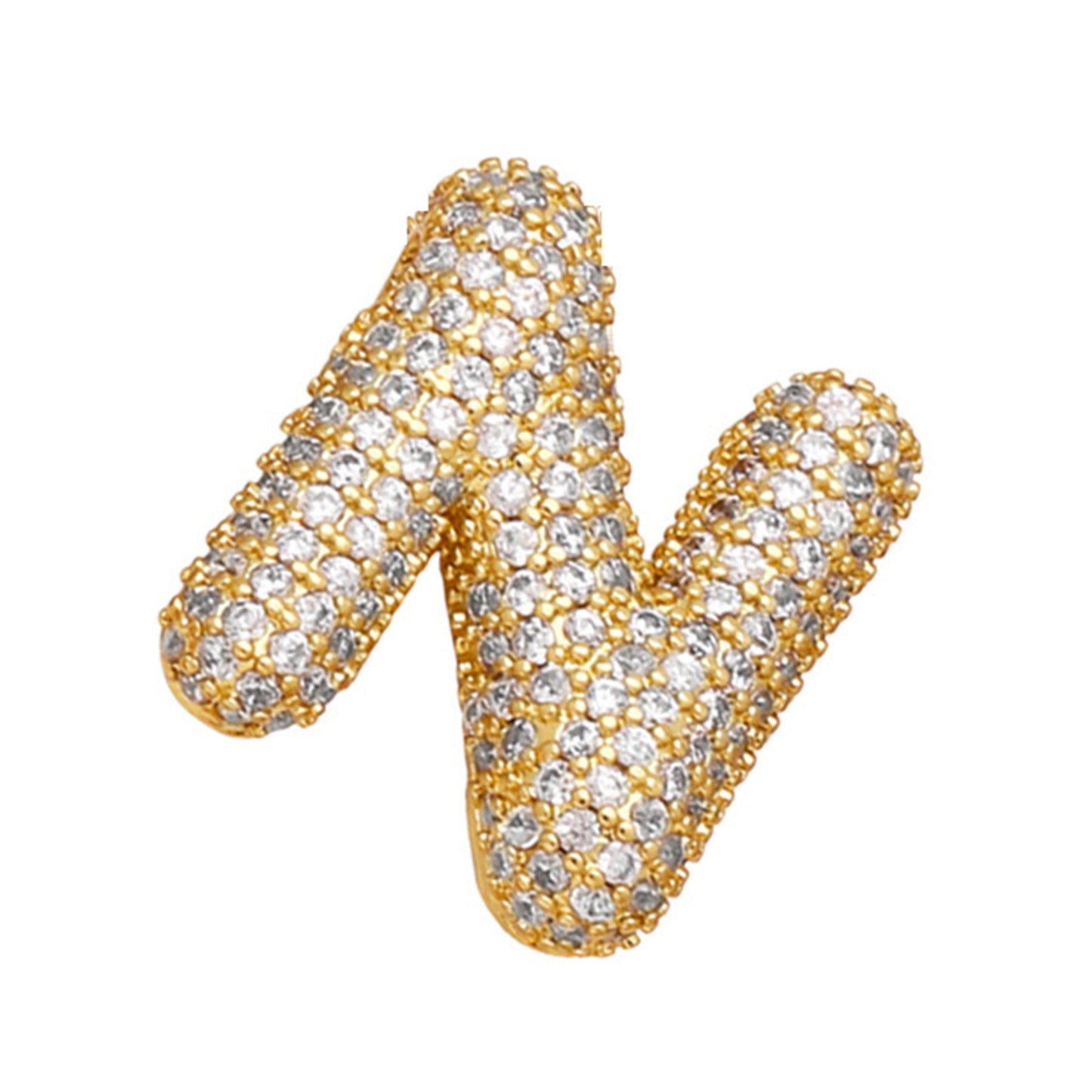18K Gold Plated Balloon English Letter Pendant Necklace