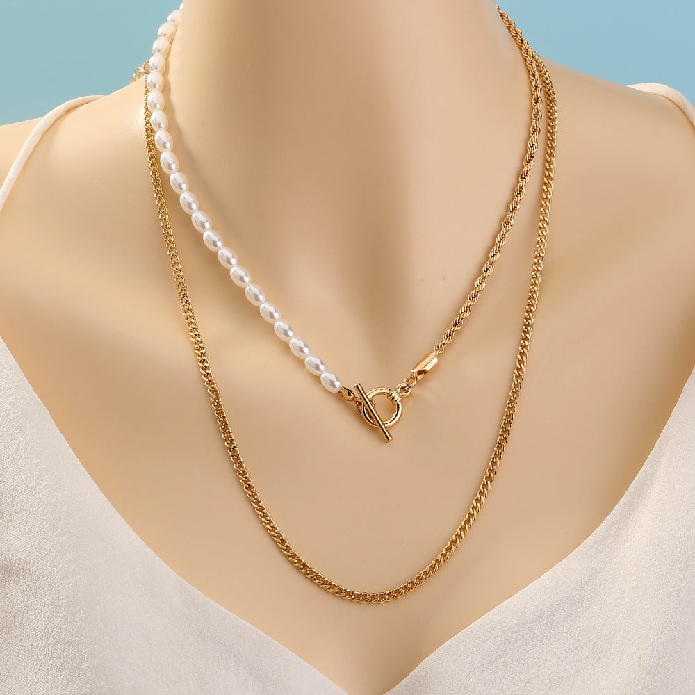 Trendy Cool Street Shot Geometry Metal Chain