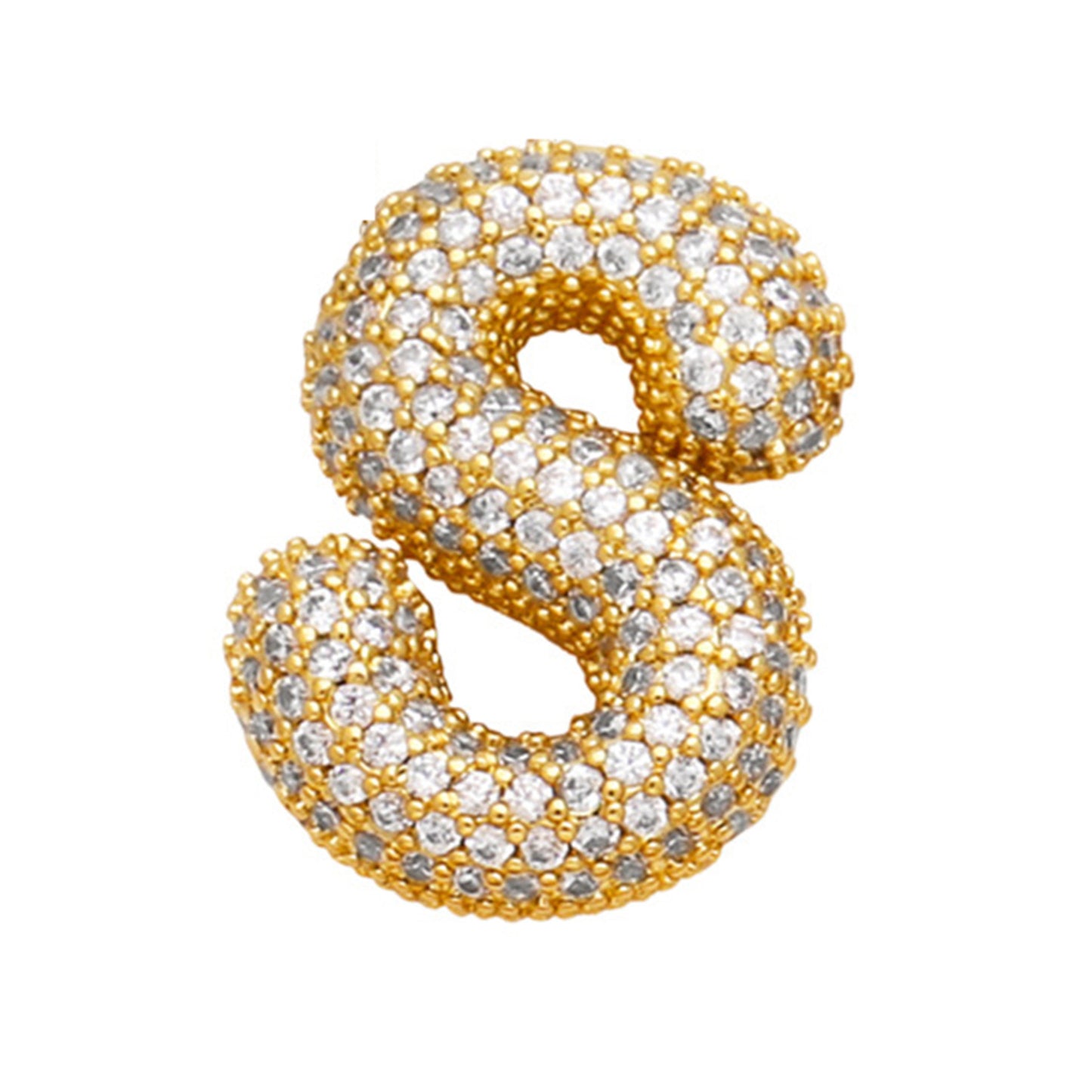 18K Gold Plated Balloon English Letter Pendant Necklace