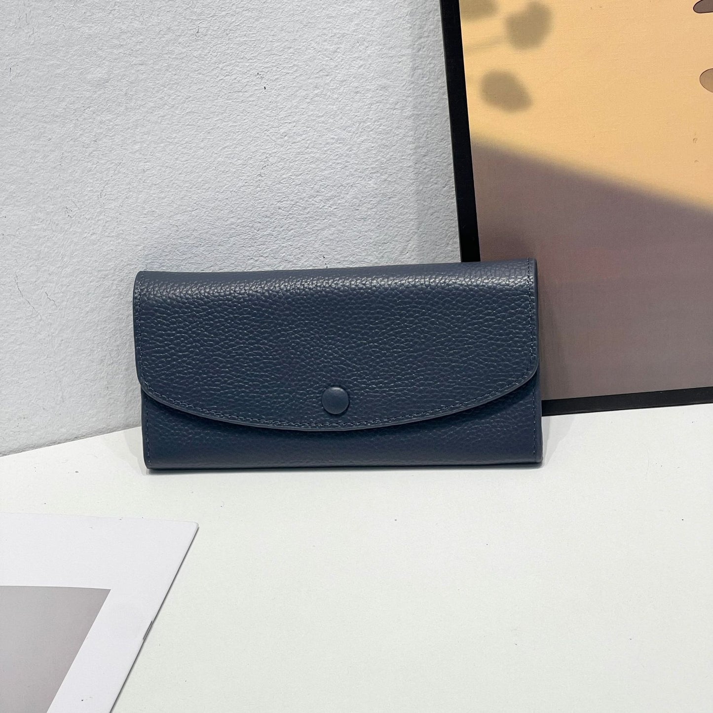 Portefeuille pour femme en cuir de vache pleine couche en cuir véritable