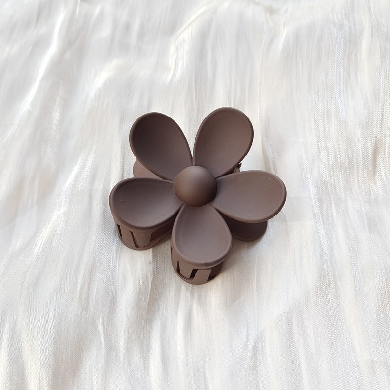 Pince à cheveux fleur givrée couleur bonbon d'été