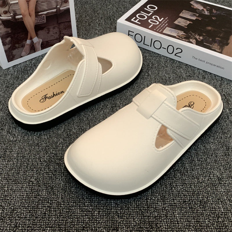 Pantoufles antidérapantes pour femmes, protège-orteils en plastique pour chaussures